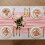 Chemin de table en mousseline rose clair 30 x 300 cm 3