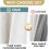 Ivory Linen Look Blackout Curtains 96" 2-Panel Grommet 3