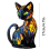 Shih Tzu LED Stained Glass Table Lamp 4