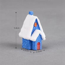 Christmas Miniatures Figurines,  Christmas Snow House Decor Ornaments, Christmas Doll House Fairy Garden Decorations