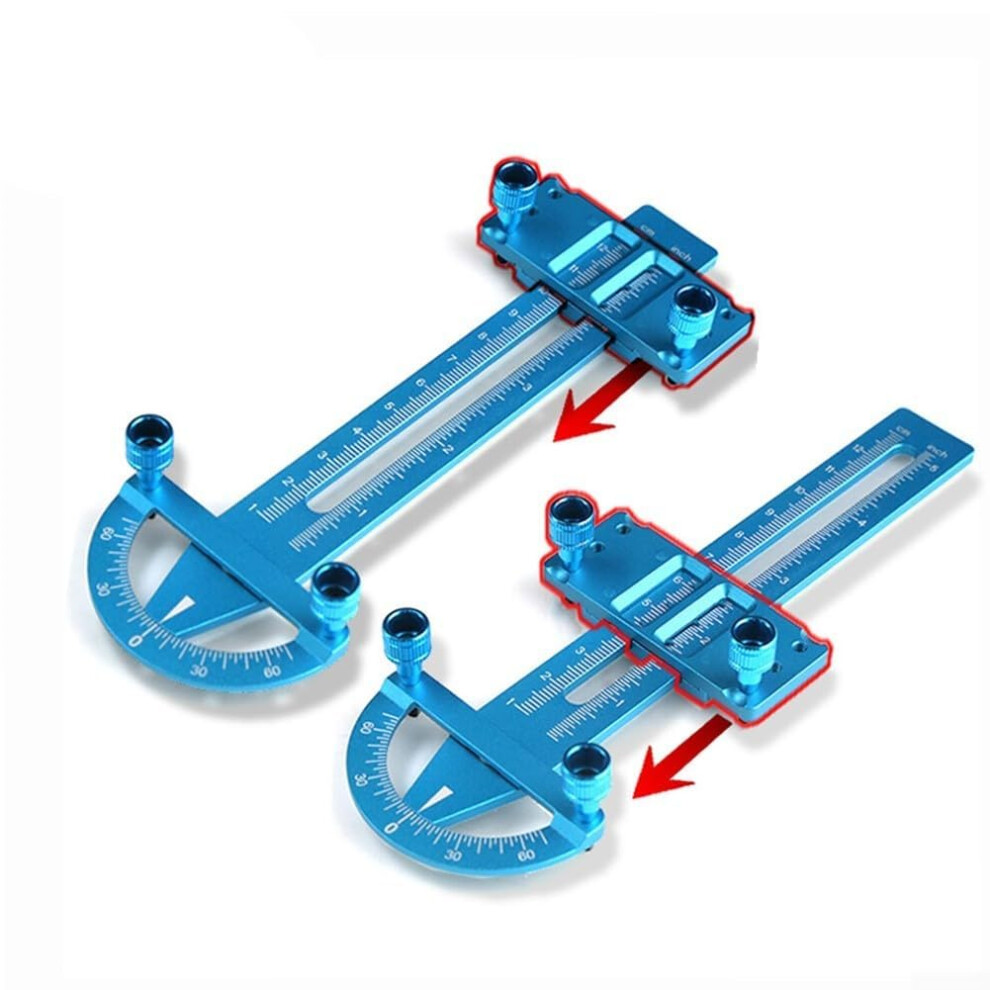 3In1 Aluminum Rc Car Height And Camber Gauge Tool For Accurate Racing Setup (Blue) Blue 9169991184173