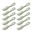 10PCS Shark Teeth Hair Comb, Wheat Straw, WideTooth 1