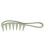 10PCS Shark Teeth Hair Comb, Wheat Straw, WideTooth 11