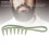 10PCS Shark Teeth Hair Comb, Wheat Straw, WideTooth 6