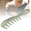 10PCS Shark Teeth Hair Comb, Wheat Straw, WideTooth 5