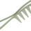 10PCS Shark Teeth Hair Comb, Wheat Straw, WideTooth 14