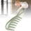10PCS Shark Teeth Hair Comb, Wheat Straw, WideTooth 7