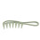 10PCS Shark Teeth Hair Comb, Wheat Straw, WideTooth 16