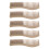 Fine Wide Tooth Wheat Straw Comb Set - 10 Pcs 16