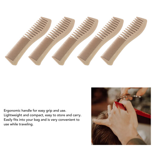 Fine Wide Tooth Wheat Straw Comb Set - 10 Pcs 2