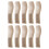 Fine Wide Tooth Wheat Straw Comb Set - 10 Pcs 2