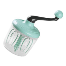 Hand Crank Egg Beater with Ergonomic Non‑Slip Handle for Whipping Cream and Coffee Froth Baking