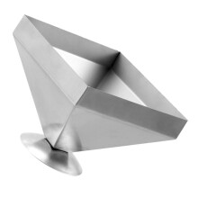 Stainless Steel Pyramid Rice Mold Easy Demold Design for RestaurantLevel Food Presentation