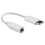 USB Type C til AUX3.5mm Kabel - Høretelefonadapterkabel USB-C Android Hvid G0X0 1