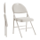 Chaises pliantes robustes en lin avec coussins, lot de 2 1