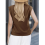 Dam Sommar Casual Linne Kaffe M 2