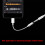 USB Type C til AUX3.5mm Kabel - Høretelefonadapterkabel USB-C Android Hvid G0X0 3