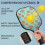 Σετ ρακέτες Pickleball με 2 μπάλες και τσάντα – Ρακέτες από fiberglass με λουλούδια, 2
