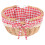 KALLORY1 Conjunto Mini Cesta de Piquenique Xadrez Vermelha para Mulheres 10,22 x 8,45 x 5,50 polegadas 1