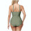 Μαγιό για γυναίκες FrontCross Ruched Μαγιό με V λαιμόκοψη Push Up 6
