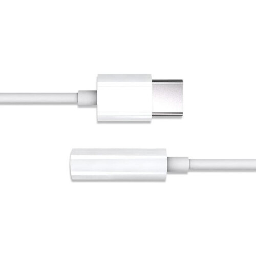 USB Type C til AUX3.5mm Kabel - Høretelefonadapterkabel USB-C Android Hvid G0X0 1