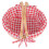 KALLORY1 Conjunto Mini Cesta de Piquenique Xadrez Vermelha para Mulheres 10,22 x 8,45 x 5,50 polegadas 6