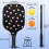 Σετ κουπιών Pickleball από fiberglass με λουλούδια και 2 μπάλες και τσάντα – Συμβατό με 3