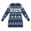 Damen-Weihnachtspulloverkleid, langärmelig, figurbetont 4
