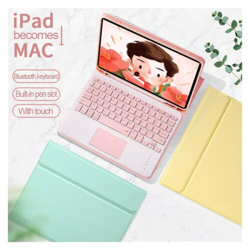 Bluetooth Keyboard Case with Mouse compatible with iPad 10.2 Inch - Ultimate Protection and Versatility 1