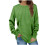 Top a tunica da donna casual a maniche lunghe con scollo rotondo. 1
