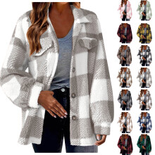 Vestes d'hiver pour femmes, collection automne-hiver : trench-coat long, cardigan droit, manteau d'extérieur à poches boutonnées
