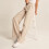 Παντελόνια για γυναίκες, Ψηλόμεσα παντελόνια με φαρδιά μπατζάκια για εργασία, 6