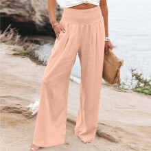lulshou Women's Pants Women's Loose Wide Leg Pants High Waist Straight Pants Casual Pants Work Pants