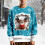 Pull de Noël pour homme, col rond, manches longues, en maille 2