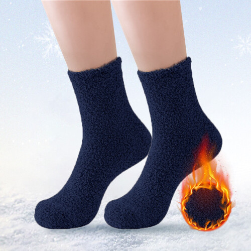 Αφράτες κάλτσες για άνδρες Socks2Pairs Ζεστές παντόφλες αφράτες, άνετες χειμωνιάτικες 2