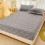 Drap-housse en polaire corail 150 x 200 cm Gris 4