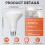 Συσκευασία 12 λαμπτήρων BR30LED, ισοδύναμου 65W, με ρύθμιση έντασης, βάσης E26, 5000K φως 3