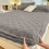 Drap-housse en polaire corail 150 x 200 cm Gris 5