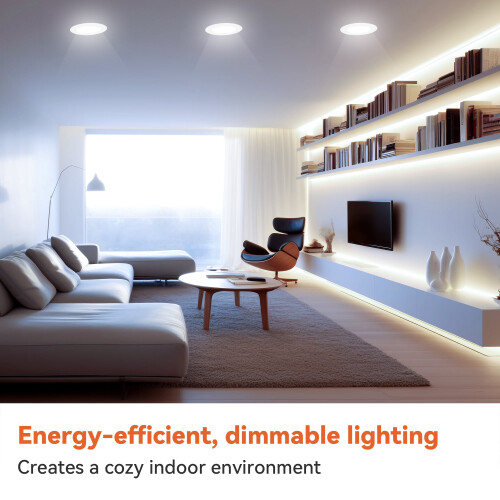 Συσκευασία 12 λαμπτήρων BR30LED, ισοδύναμου 65W, με ρύθμιση έντασης, βάσης E26, 5000K φως 1