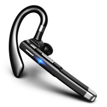 Écouteurs intra-auriculaires Elleryy pour téléphone portable avec double microphone, noirs