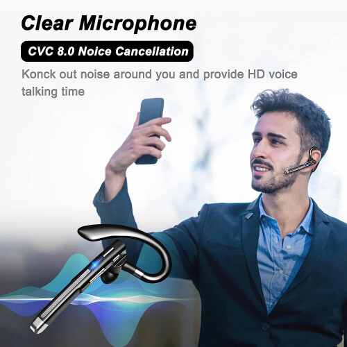 Auricolari in-ear Elleryy per cellulari con doppio microfono, neri 1
