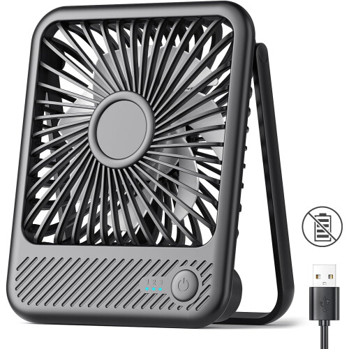 Ανεμιστήρας γραφείου USB, εξαιρετικά αθόρυβος μίνι ανεμιστήρας 3 ταχυτήτων με