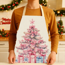 Christmas apron for women waterproof floral design