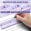 Complete Geometry Set - Shatterproof Storage Case 8-Piece Math Tools Protractor Compass Ruler Supplies Exam Essential Anti-Roll Design(Purple) 2