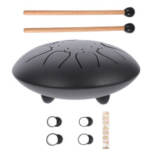 1 ensemble de tambour éthéré pratique à 8 tons pour enfants et adultes, portable, de 6 pouces.