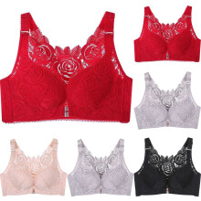 Soutien-gorge push-up, soutien-gorge sans armatures pour femme, soutien-gorge minimiseur grande taille Ă agrafes sur le devant, couvrance totale et