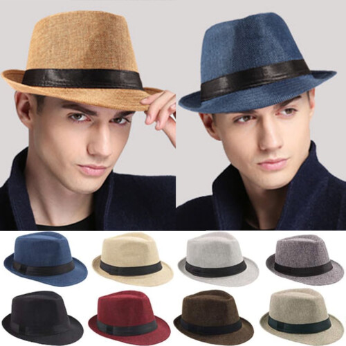 Κοντό γείσο Fedora Classic Summer Beach Sun Cap Panama για άνδρες και γυναίκες