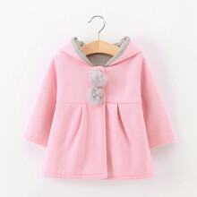 Baby Mädchen Kapuzenumhang mit Hasenohren, Größe 1-6T, Herbst/Winter-Oberbekleidung