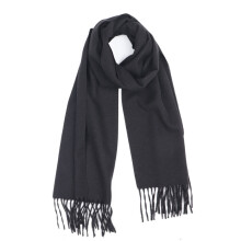 50% de desconto! Lenços pretos lisos para mulheres, lenços de inverno femininos quentes e confortáveis, lenço de seda pashmina com franjas.