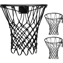 2er-Pack robustes Basketballnetz, wetterfest, mit Anti-Peitschen-Funktion, 12 Schlaufen, kompatibel mit Standard-Indoor-/Outdoor-Körben